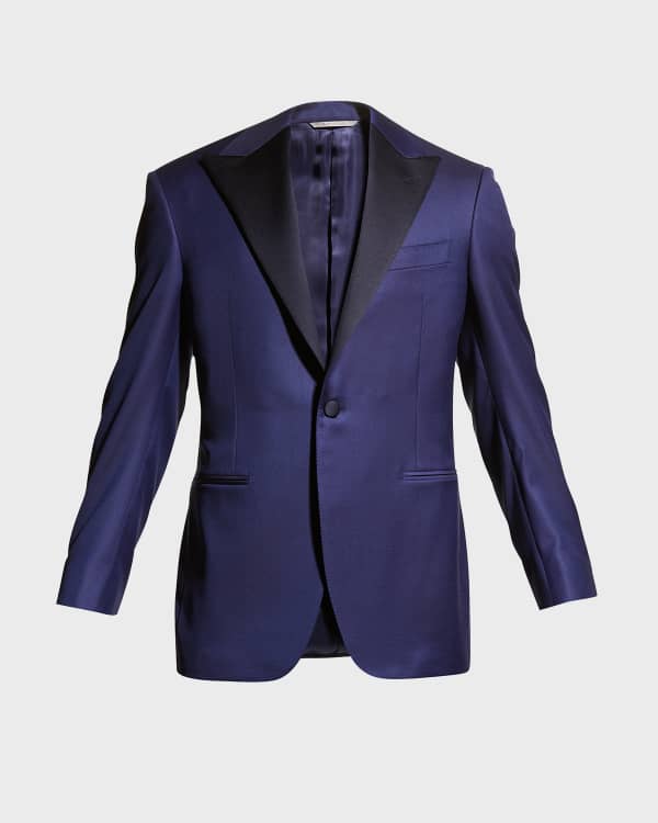 Burberry navy tuxedo hot sale