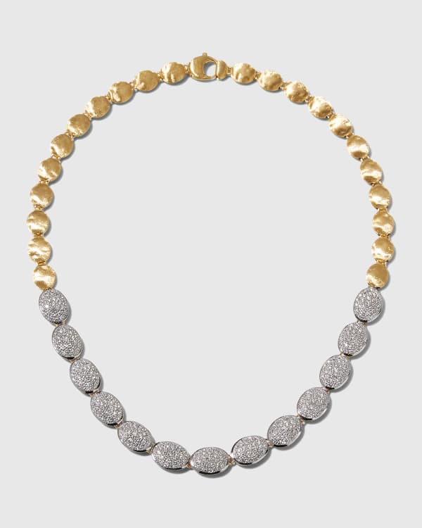 9ct Yellow Gold 10mm Disc Adjustable Necklace 41cm-43cm main image 1