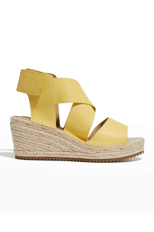 Kaanas Palau Fishnet Mule Espadrille - Custard/Black main image 1