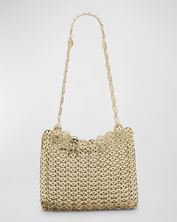 Rabanne 1969 Nano Studded Disc Link Shoulder Bag Neiman Marcus