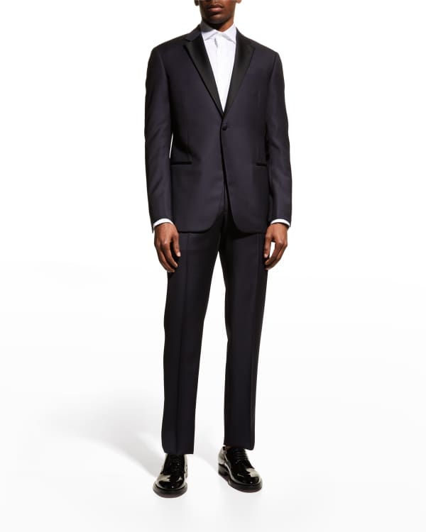 Emporio Armani Men's Micro Fancy Dot Suit | Neiman Marcus