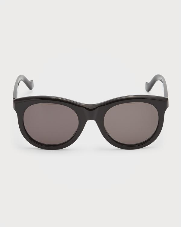 TOL Eyewear Stone-Embellished Acetate Shield Sunglasses  display picture 2