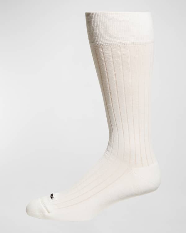 Alexander McQueen Men's Logo Branded Short Crew Socks | Neiman Marcus