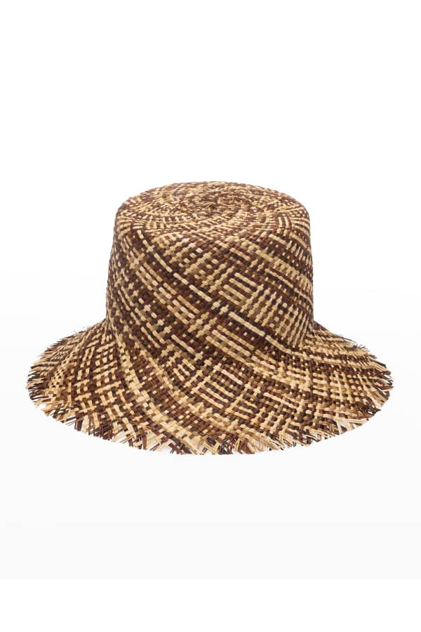 Vitamin A Cannes Straw Bucket Hat | Neiman Marcus