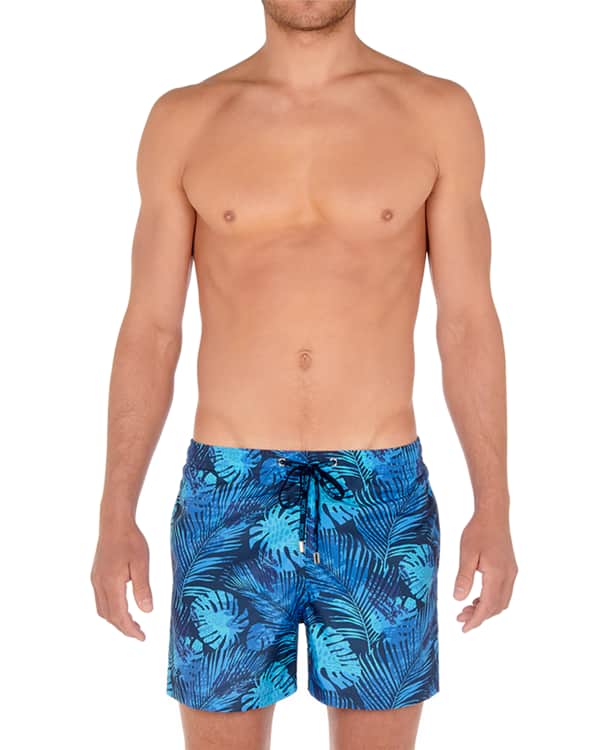 Vilebrequin Men's Crabs SuperflexPrint Swim Trunks Neiman Marcus