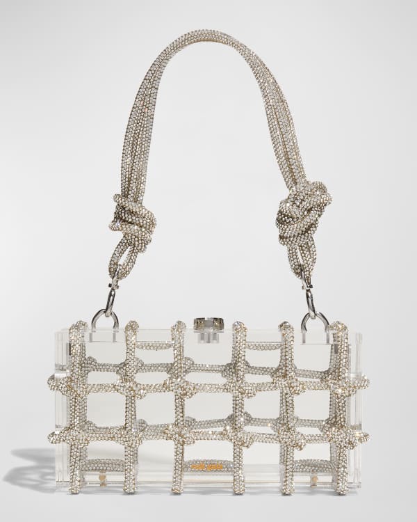 Cult Gaia Miladia Fringe Raffia Bucket Shoulder Bag | Neiman Marcus