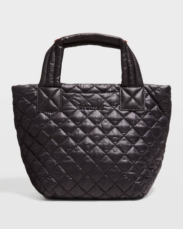 Metro Quatro Quilted Tote Bag in Black