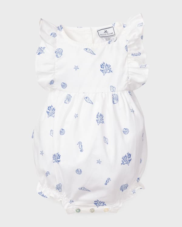 Angel Dear Ruffle Sunsuit - Floral Check main image 1