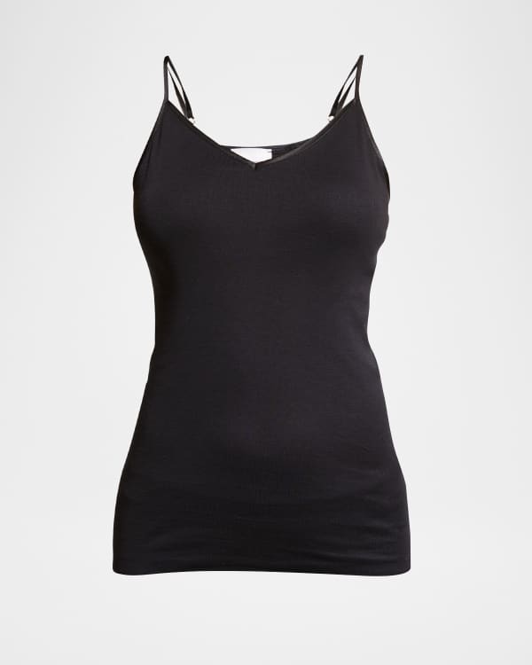 Hanro Seamless Cotton V Neck Camisole Neiman Marcus