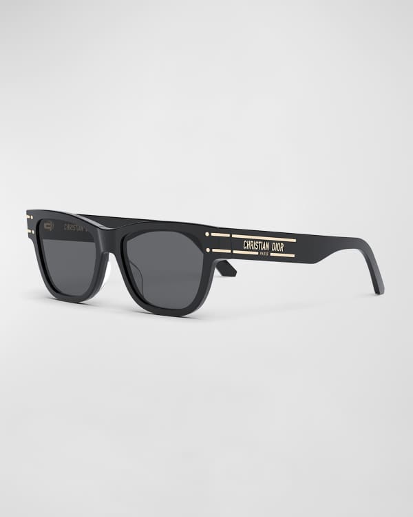 Dior Book Tote Logo Rectangle Acetate Sunglasses | Neiman Marcus