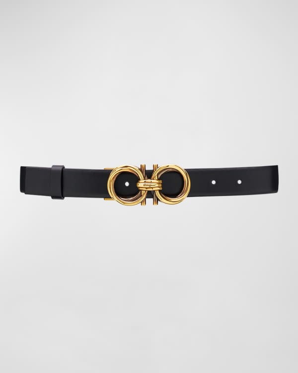 Ferragamo Gancini Pearly Leather Belt Neiman Marcus
