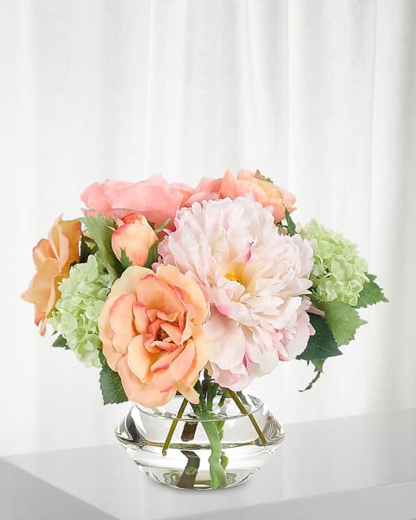 NDI Faux Cherry Blossom Arrangement in Vase Neiman Marcus