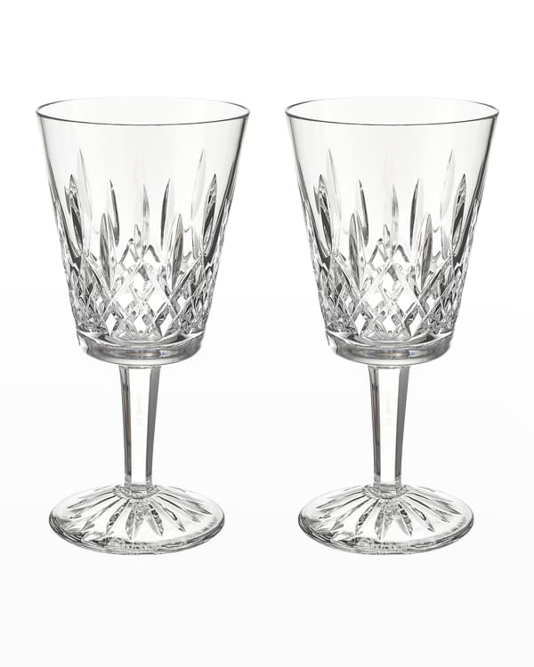 Waterford Crystal Aras Double Old-Fashioneds with Coasters, Set of Neiman Marcus Waterford Lismore Double Old Fashioned Glasses, Deluxe Gift Box Set of