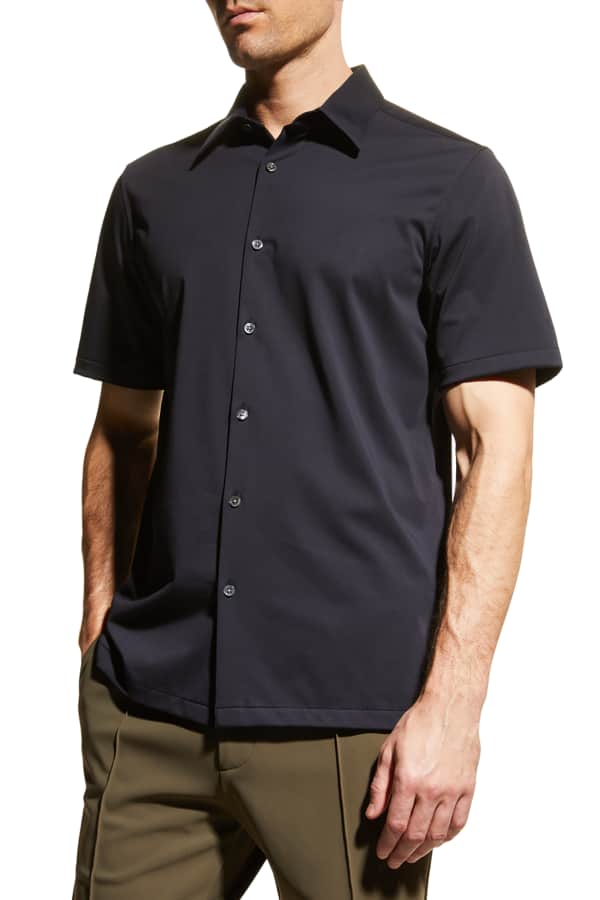 Vince Men's Linen Short-Sleeve Sport Shirt | Neiman Marcus