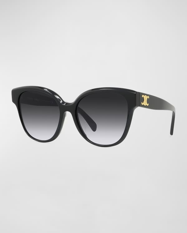 Celine square monochromatic acetate & sale metal sunglasses