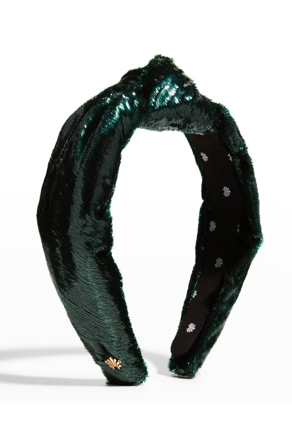 Lele Sadoughi Shimmer Confetti Knotted Headband Neiman Marcus