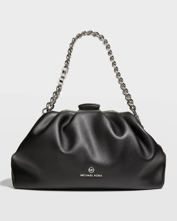 Tory Burch Kira Small Chevron-Quilted Metallic Shoulder Bag | Neiman Marcus
