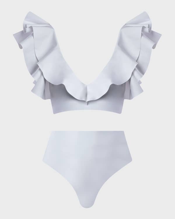 MAYGEL CORONEL Ondina TwoPiece Ruffle Bikini Set Neiman Marcus