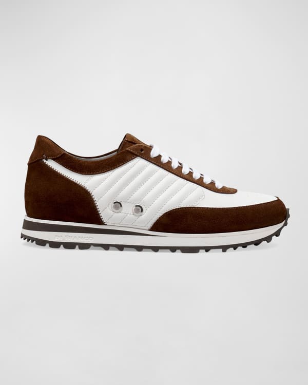 dolce & gabbana men's neon colorblock trainer sneakers