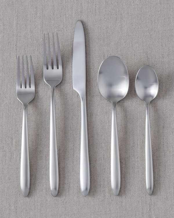 Fortessa 20-Piece Lucca Brushed Golden Flatware Service | Neiman Marcus