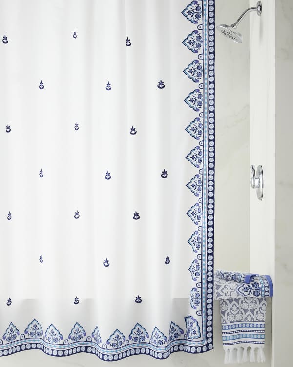 Designers Guild Kiyosumi Celadon Shower Curtain Neiman Marcus