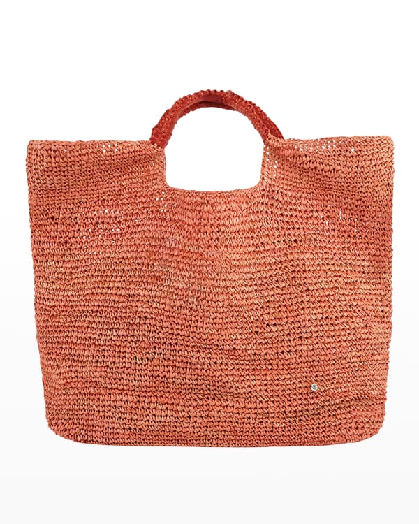 Tory Burch Ella Melange Raffia Chain Tote Bag