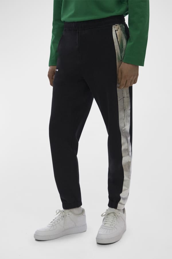 ZEGNA Men's Solid Pintuck Jogger Pants | Neiman Marcus