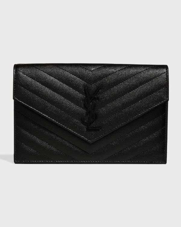 Uptown ysl monogram baby pouch wallet sale