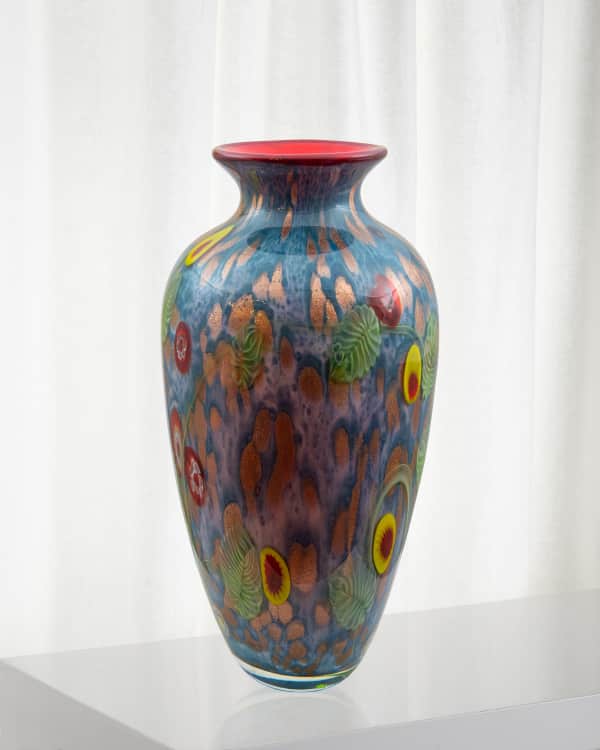 Dale Tiffany Kalima Decorative Art Glass Vase Neiman Marcus