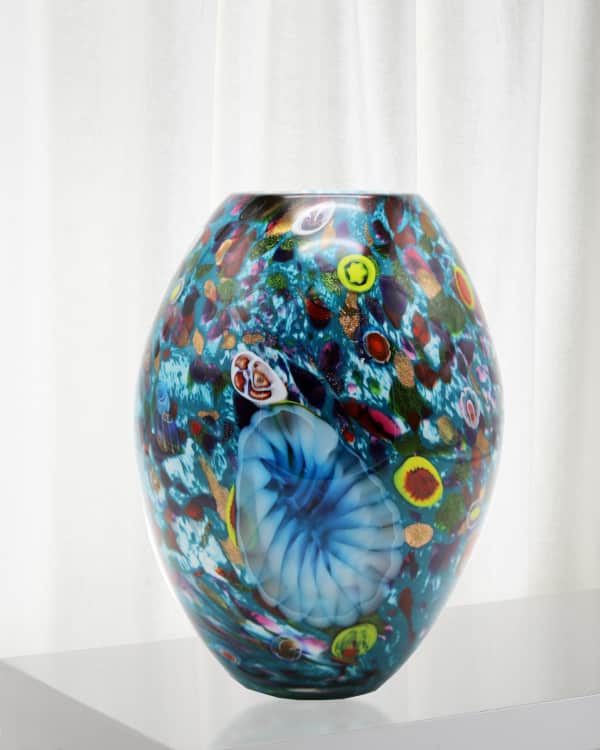 Dale Tiffany Kalima Decorative Art Glass Vase Neiman Marcus