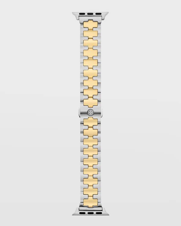 Tory Burch Braided Leather Apple Watch Band in Ivory, 38-41mm | Neiman  Marcus