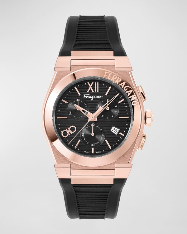 Ferragamo Men s F 80 Titanium Tech Silicone Watch 44mm Neiman