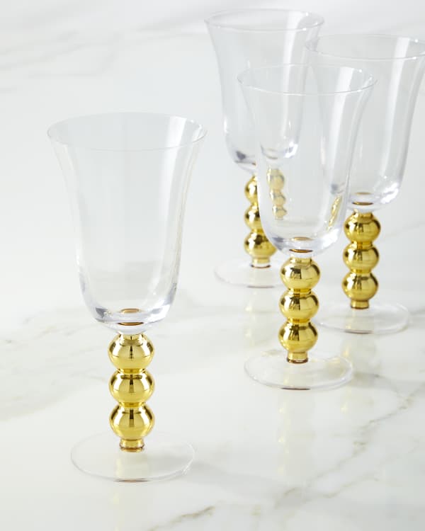 Neiman Marcus Spiral Wine Glasses, Set of 4 and Matching Items