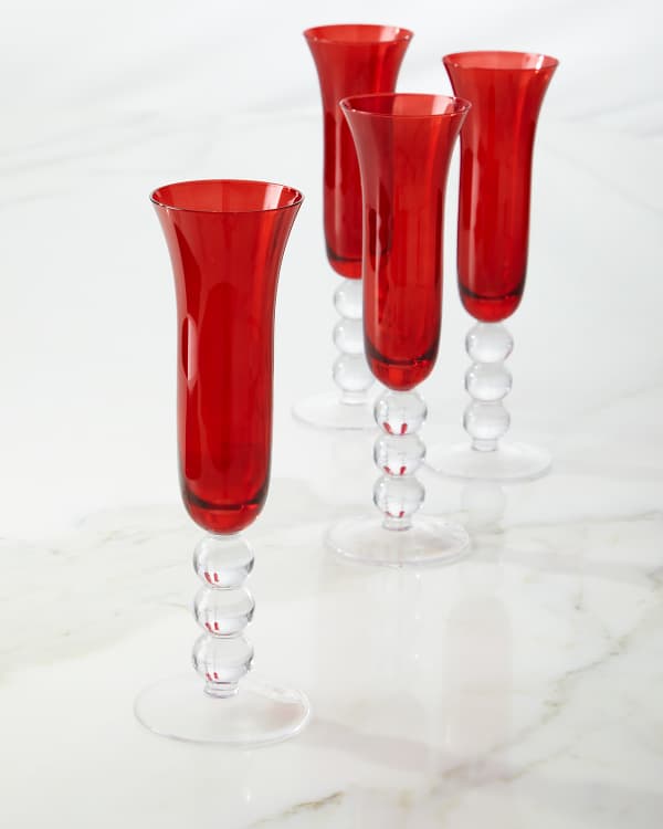 Neiman Marcus Christmas Penguin Stemless Wine Glasses - Set of 2