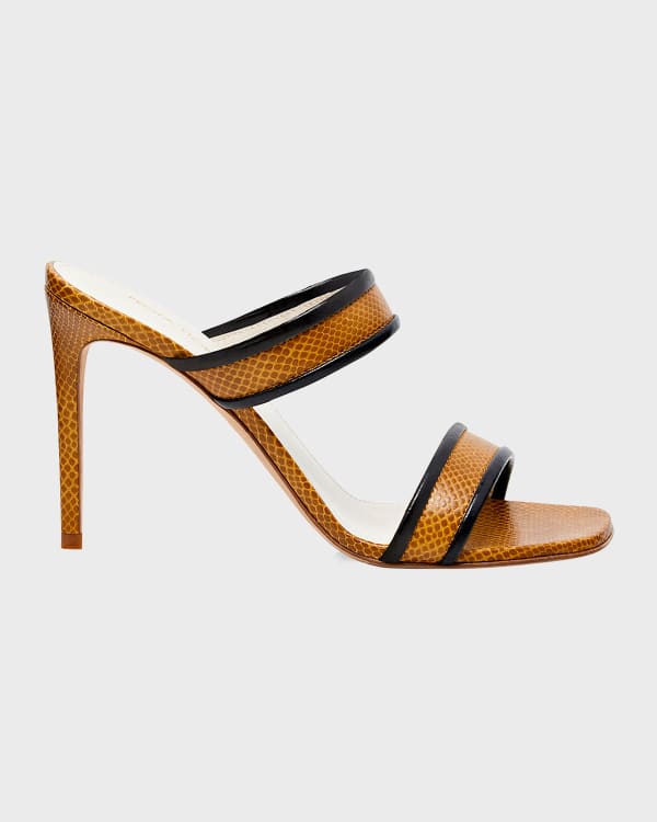 Veronica Beard Alessia Metallic Knot Sandals Neiman Marcus