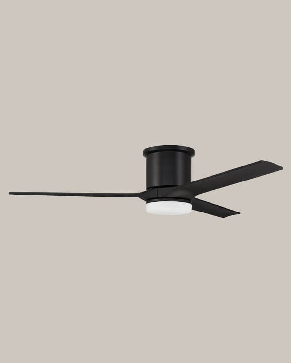 Satin Brass Ceiling Fan with Acrylic Blades Neiman Marcus