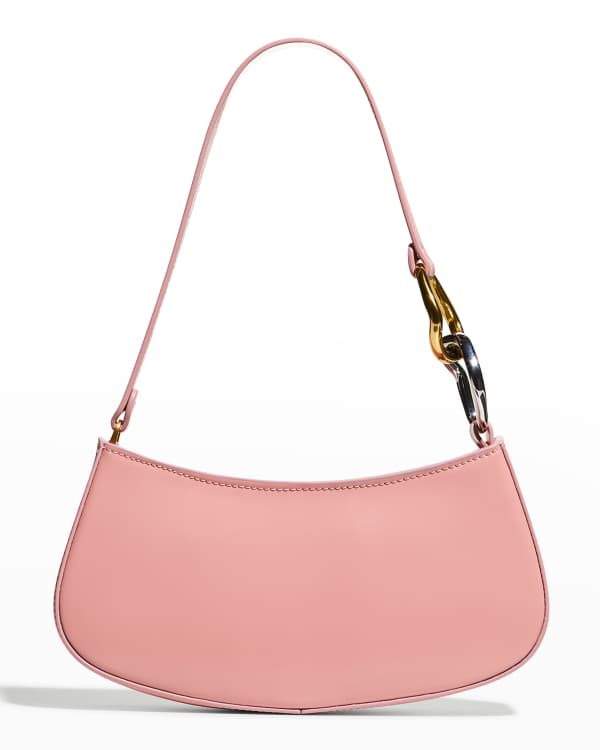 Staud Ollie Zip Leather Shoulder Bag | Neiman Marcus