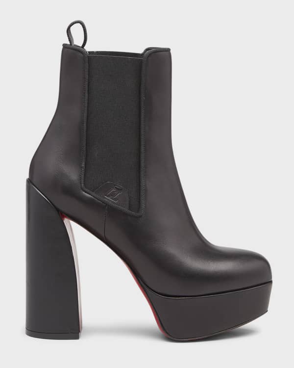 Christian Louboutin Zipper Platform Booties