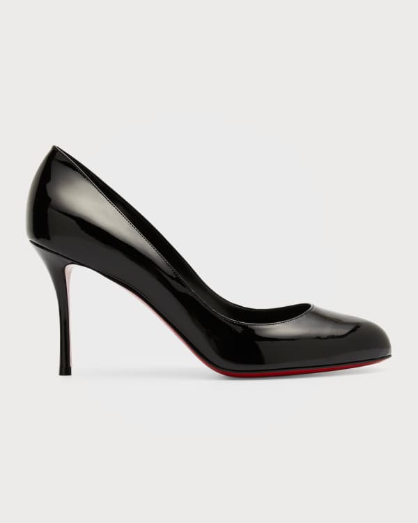 Christian Louboutin Astrid Suede Ankle-Wrap Red Sole Pumps