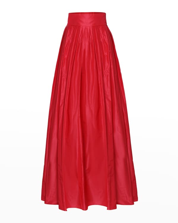 Lela Rose Scalloped Quilted Midi Circle Skirt Neiman Marcus