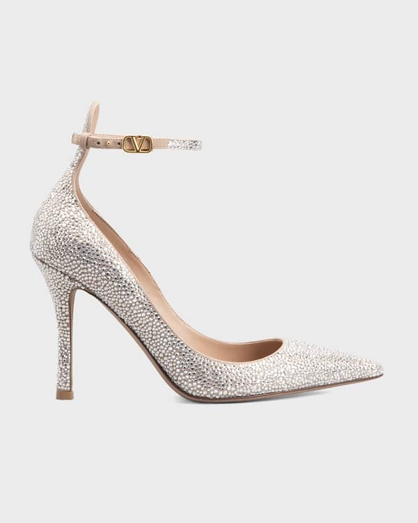 Jimmy Choo Love 100mm glitter pumps - Silver