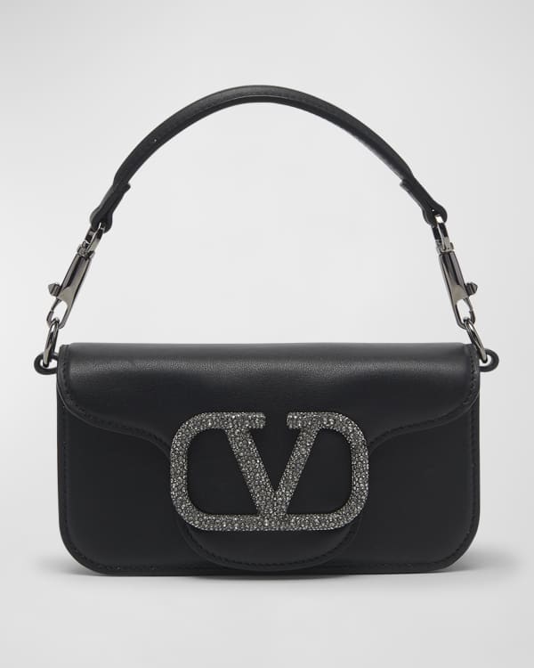 Loco Small Leather Shoulder Bag in White - Valentino Garavani