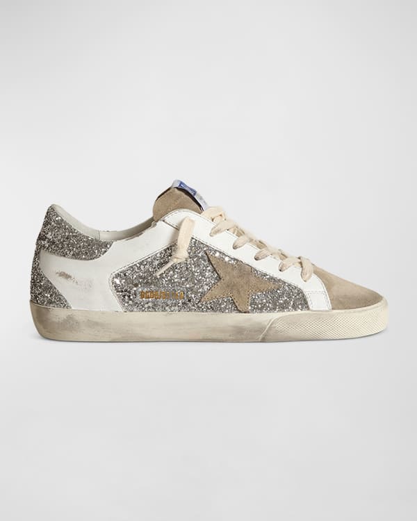Golden Goose Superstar Metallic Glitter LowTop Sneakers Neiman Marcus