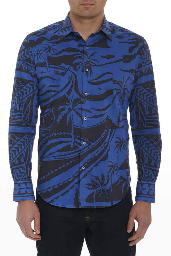 Rodd & Gunn Men's Kennels Lane DogPrint Sport Shirt Neiman Marcus