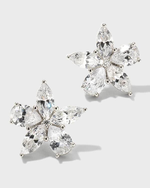 Louis Vuitton Diamond Stud White Gold Earrings at 1stDibs