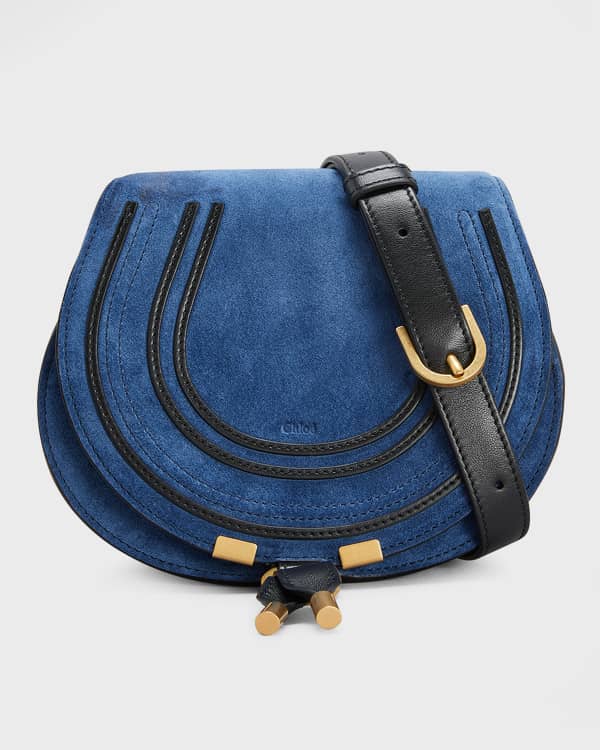 Chloe Marcie Small Suede Saddle Crossbody Bag Neiman Marcus