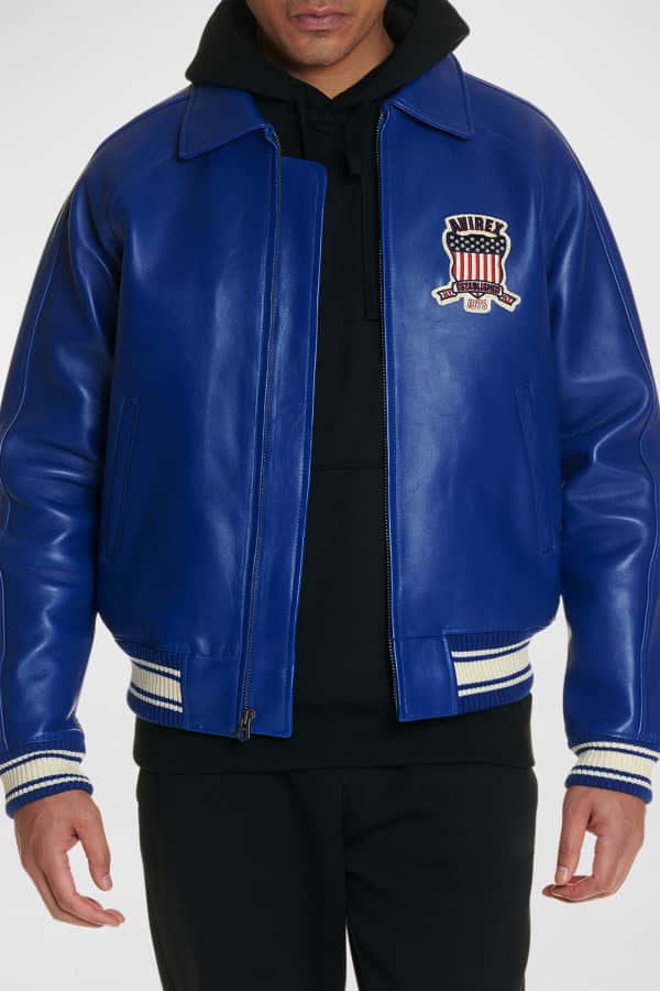 Belstaff Men's Fenway Leather Zip-Front Moto Jacket | Neiman Marcus