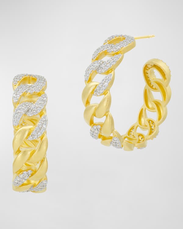 Freida Rothman Touch of Turquoise Open Hoop Earrings Neiman Marcus
