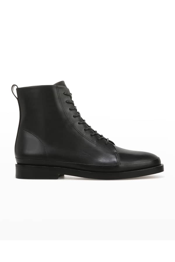 schutz zara leather combat boots