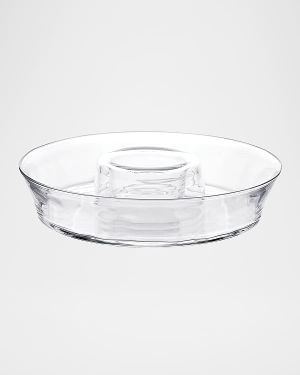 Spode Blue Italian Chip and Dip Server Neiman Marcus